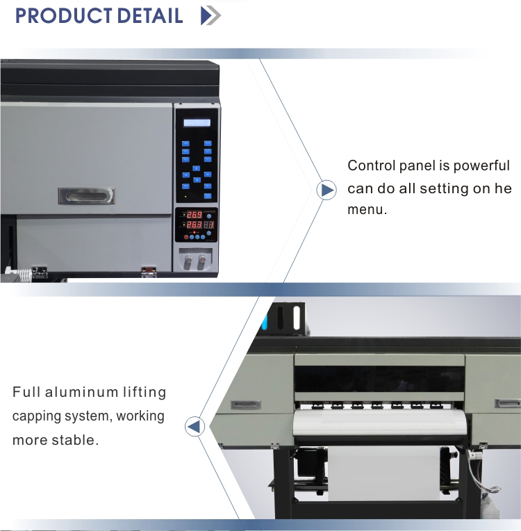 High Speed DTF Printer 4 Pcs Head I3200 With Shake Powder Dryer Machine